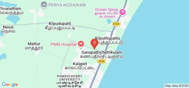 Pondicherry Institute of Medical Sciences, Pondicherry Map