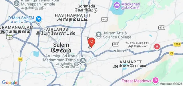Bharathi College of Education, Salem Map