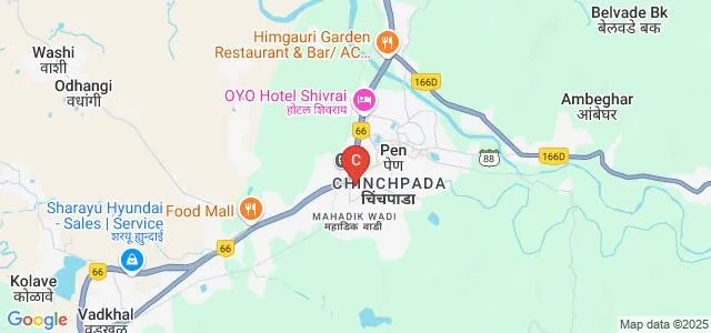 Dr Patangarao Kadam Arts and Commerce College, Pen Map