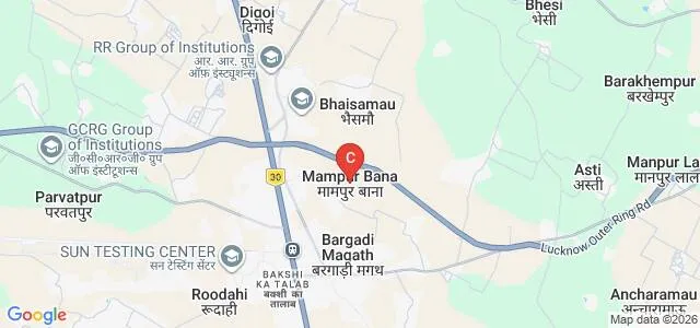 ITM School of Architecture and Town Planning, Lucknow Map