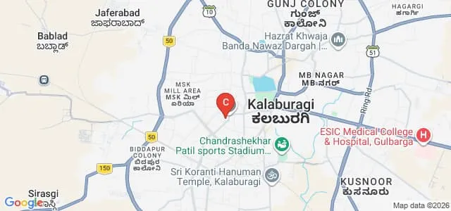 Sharnbasveshwar College of Science, Gulbarga Map