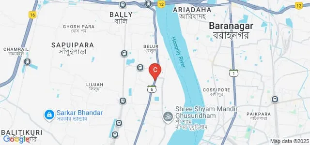Ramakrishna Mission Shilpamandira, Howrah Map