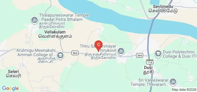 Pallavan Pharmacy College, Kancheepuram Map