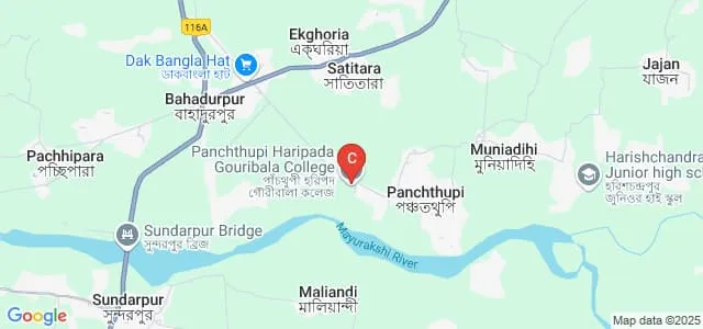 Panchthupi Haripada Gouribala College, Murshidabad Map