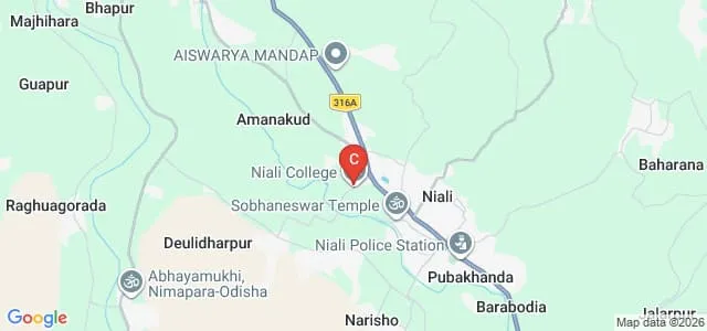 Niali College, Cuttack Map