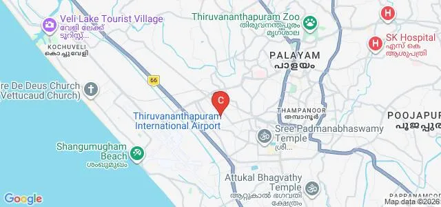 Global Institute of Public Health, Thiruvananthapuram Map