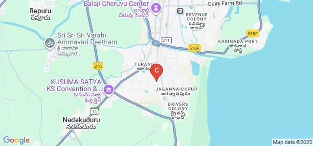 Andhra Polytechnic College, Kakinada Map