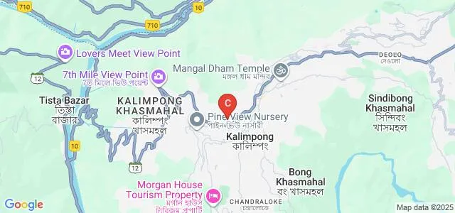 Rockvale Management College, Kalimpong Map