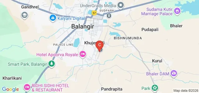 State Institute of Hotel Management, Balangir Map