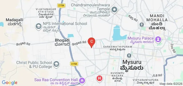 Maurya College of Nursing, Mysuru Map