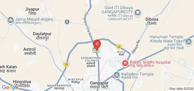 Government College, Gangapur City Map