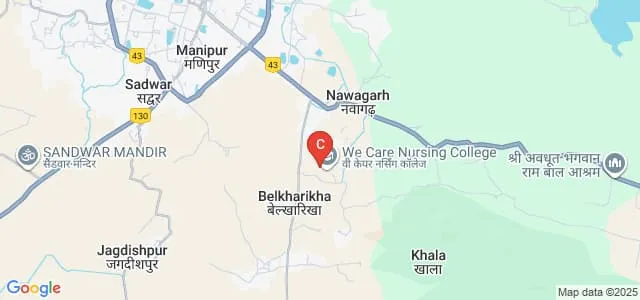 We Care College of Nursing, Ambikapur Map