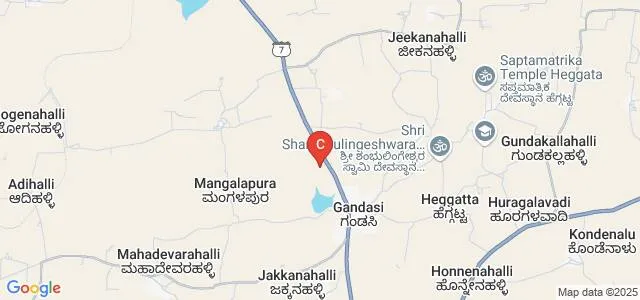 Government First Grade College, Gandasi Map