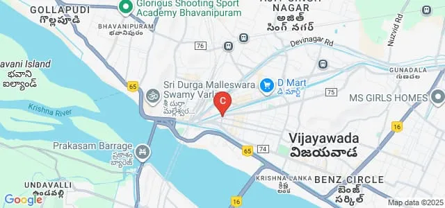 MVR College of Engineering and Technology, Krishna Map