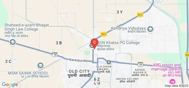 DAV College, Sri Ganganagar Map