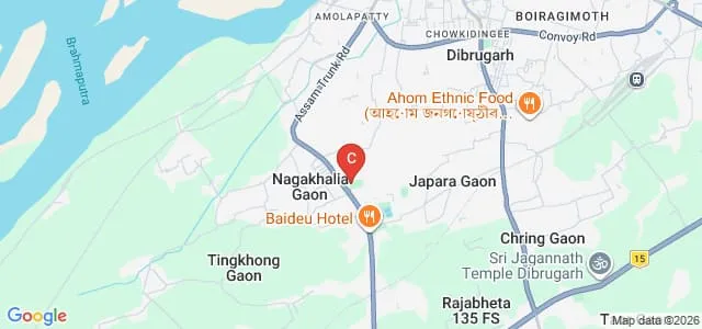 Department of Petroleum Technology, Dibrugarh University, Dibrugarh Map