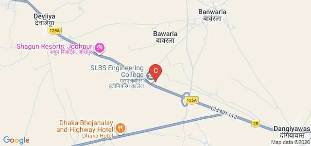Shri LAL Bahadur Shastri B Ed College, Jodhpur Map