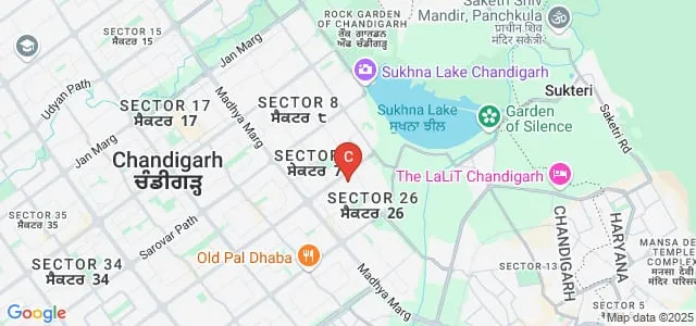 Sri Guru Gobind Singh College, Chandigarh Map