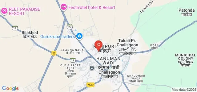 Samrat Ashok Institute of Computer and Management Studies, Chalisgaon Map