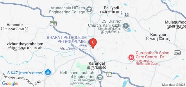 Bethlahem College of Education, Kanyakumari Map