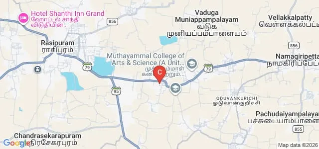 Muthayammal Engineering College, Namakkal Map