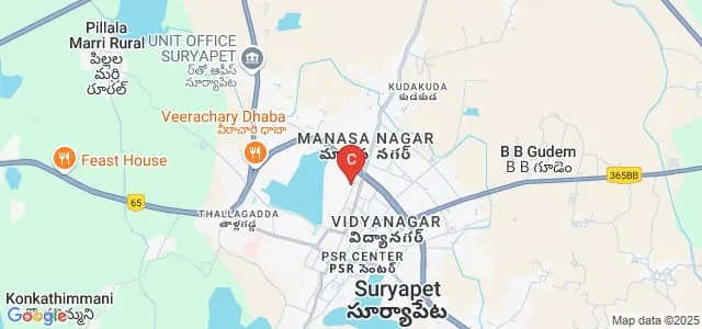 Shalivahana Degree College, Suryapet Map