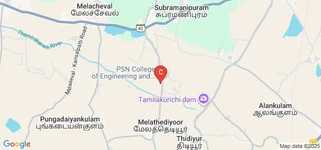 PSN Institute of Technology and Science, Palayamkottai Map
