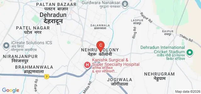 Universal Institute of Hotel Management, Dehradun Map