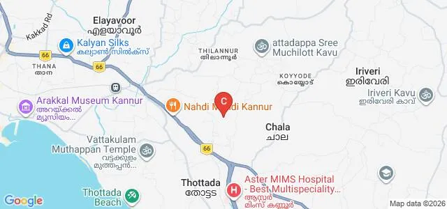 Chinmaya Arts and Science College for Women, Kannur Map