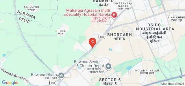 Maharaja Agarsain College of Nursing, Narela, Delhi Map
