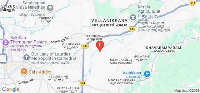 College of Veterinary and Animal Sciences, Mannuthy Map