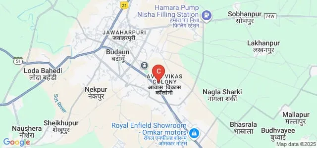 Government Degree College, Budaun Map