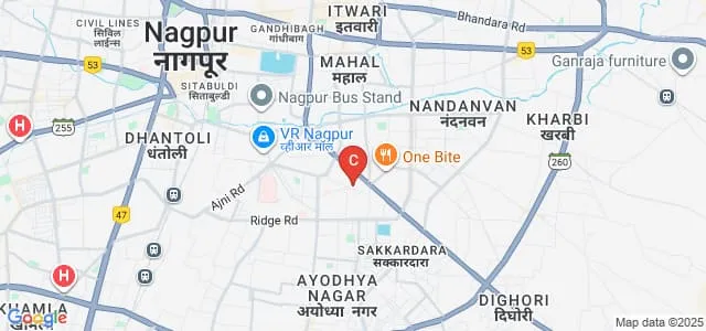 Shri Binzani City College, Nagpur Map