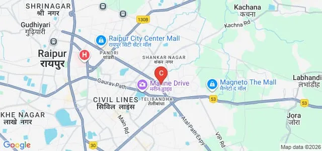 Aesthetic Institute of Design, Raipur Map
