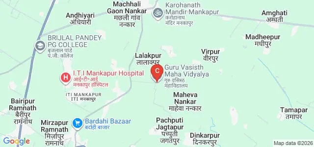 Guru Vashishth Mahavidyalaya, Gonda Map