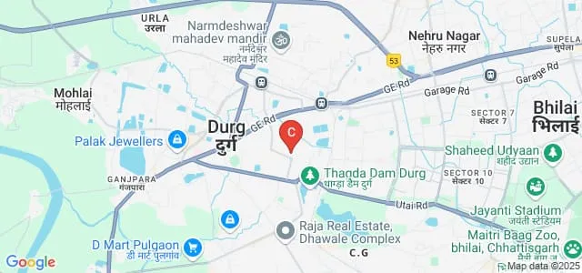 Government Dr Waman Wasudev Patankar Girls PG College, Durg Map