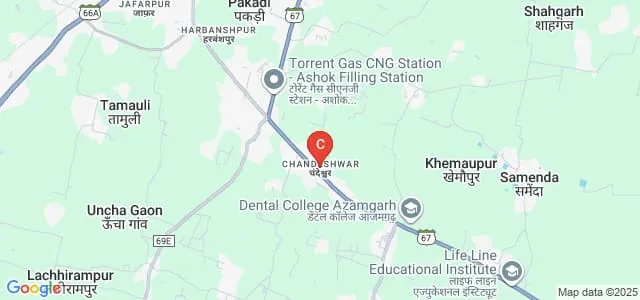 Palak Dhari Singh Mahila Mahavidyalaya, Azamgarh Map