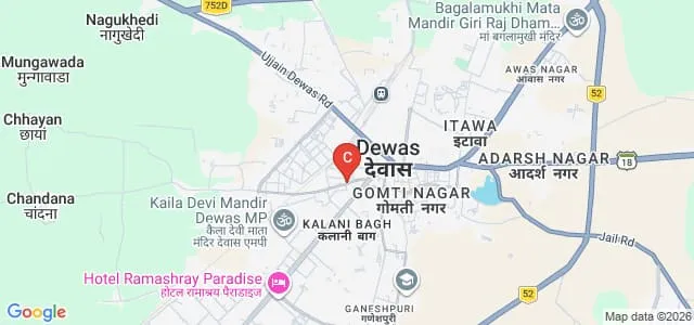 Poonamchand Gupta Vocational College, Khandwa Map