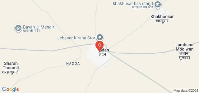 Government College, Hadan, Bikaner Map