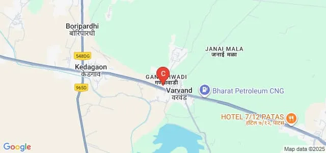 Eknath Sitaram Divekar College of Pharmacy, Varvand Map