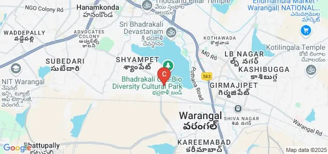Telangana Social Welfare Residential Degree College for Women, Warangal West Map