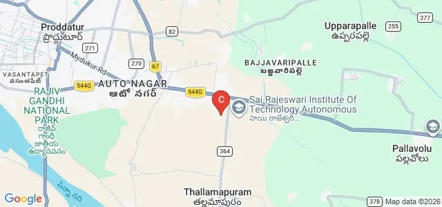 Rayalaseema College of Physical Education, Proddatur Map