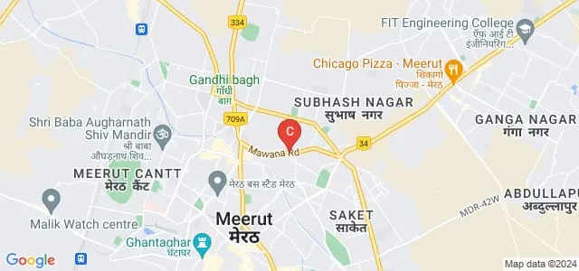 IIMT College of Medical Sciences, Meerut Map