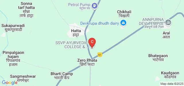 Sau Shantadevi Vedprakash Patil Ayurved College and Research Institute, Hingoli Map