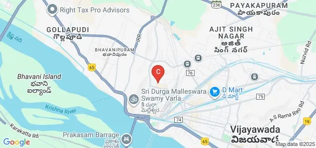 Potti Sriramulu Chalavadi Mallikharjuna Rao College of Engineering and Technology, Vijayawada Map
