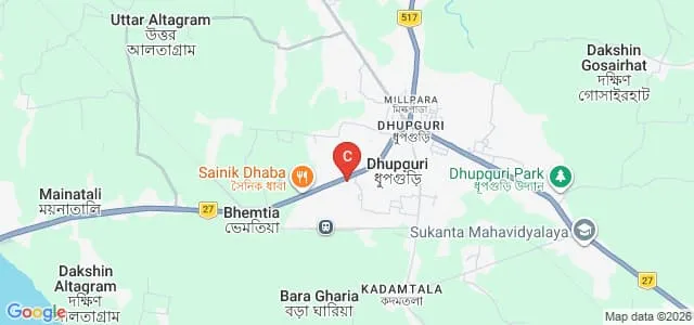 Dhupguri Primary Teachers Training Institute, Jalpaiguri Map