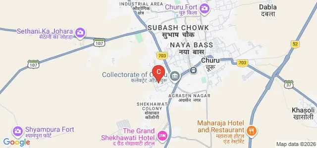 Pandit Deendayal Upadhyaya Medical College, Churu Map