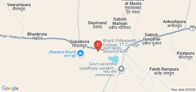 Bharti Vidyapeeth Teacher Training College, Jaipur Map