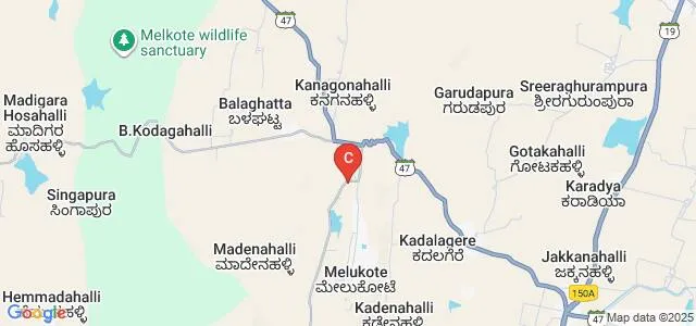Government First Grade College, Melukote Map