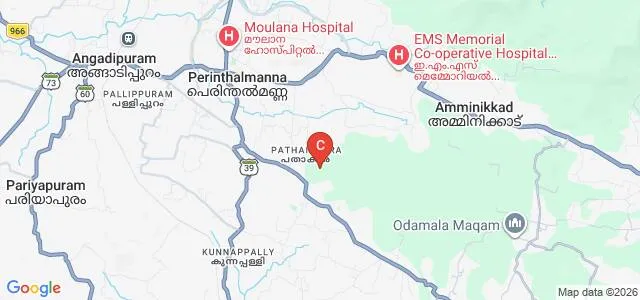 Pookoya Thangal Memorial Government College, Perinthalmanna Map